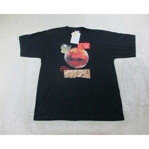 NEW VINTAGE Mars Shirt Mens‎ XL Black Great Exploration Hands On Museum 90s*